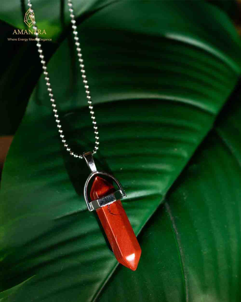 Amantra Red Jasper Pendant