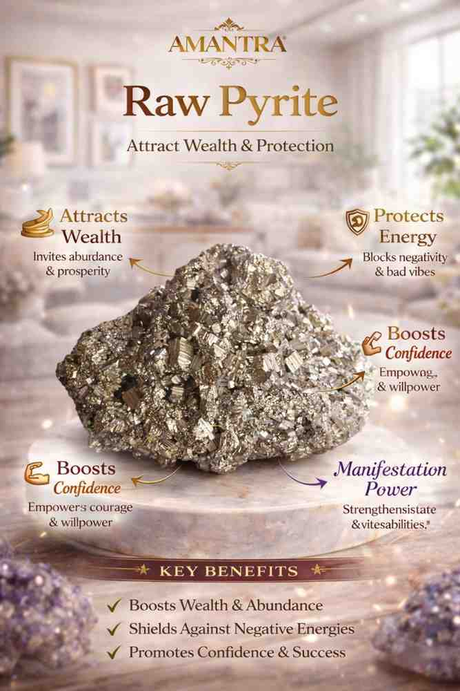AMANTRA RAW PYRITE STONES CRYSTAL