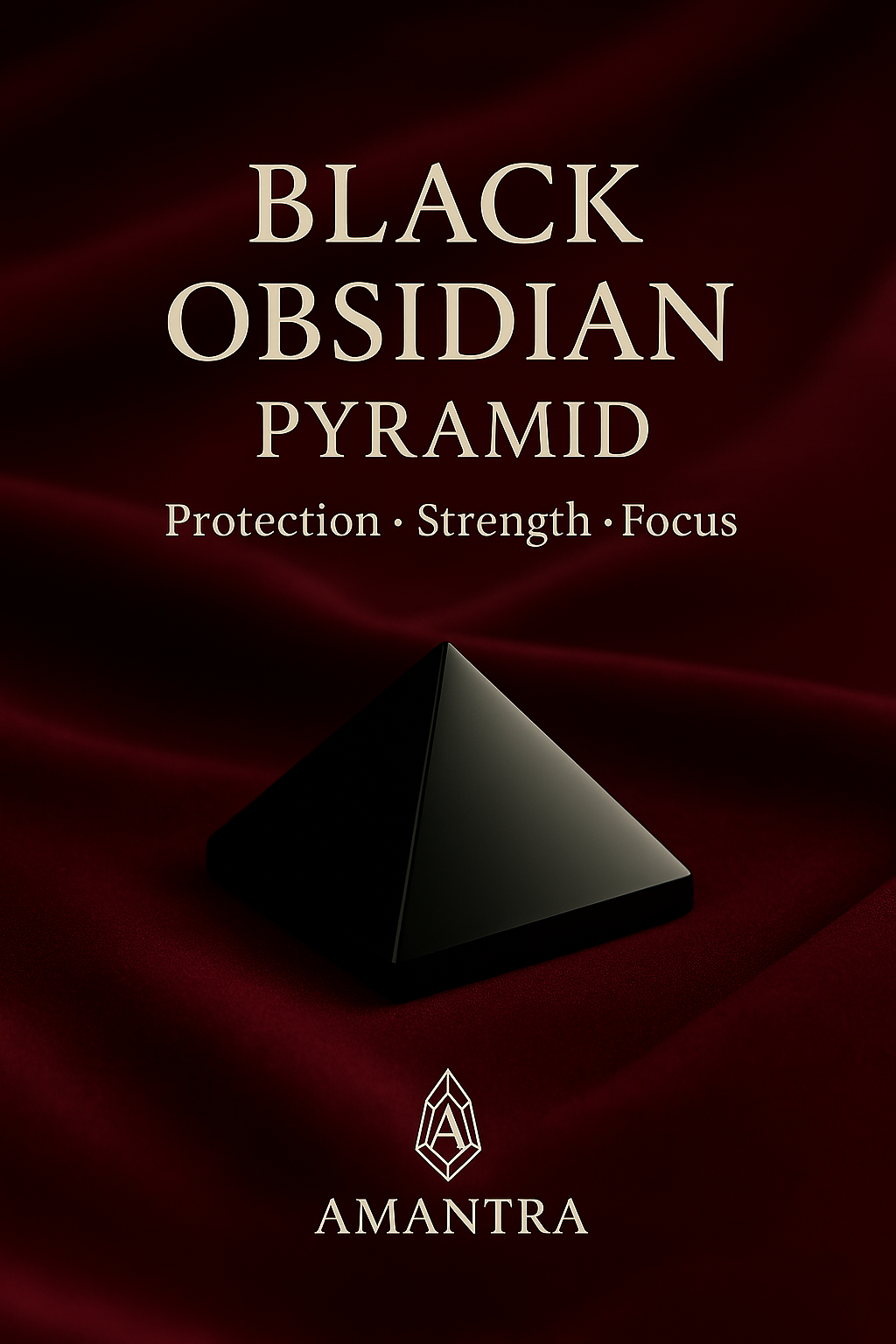 Black Obsidian Pyramid