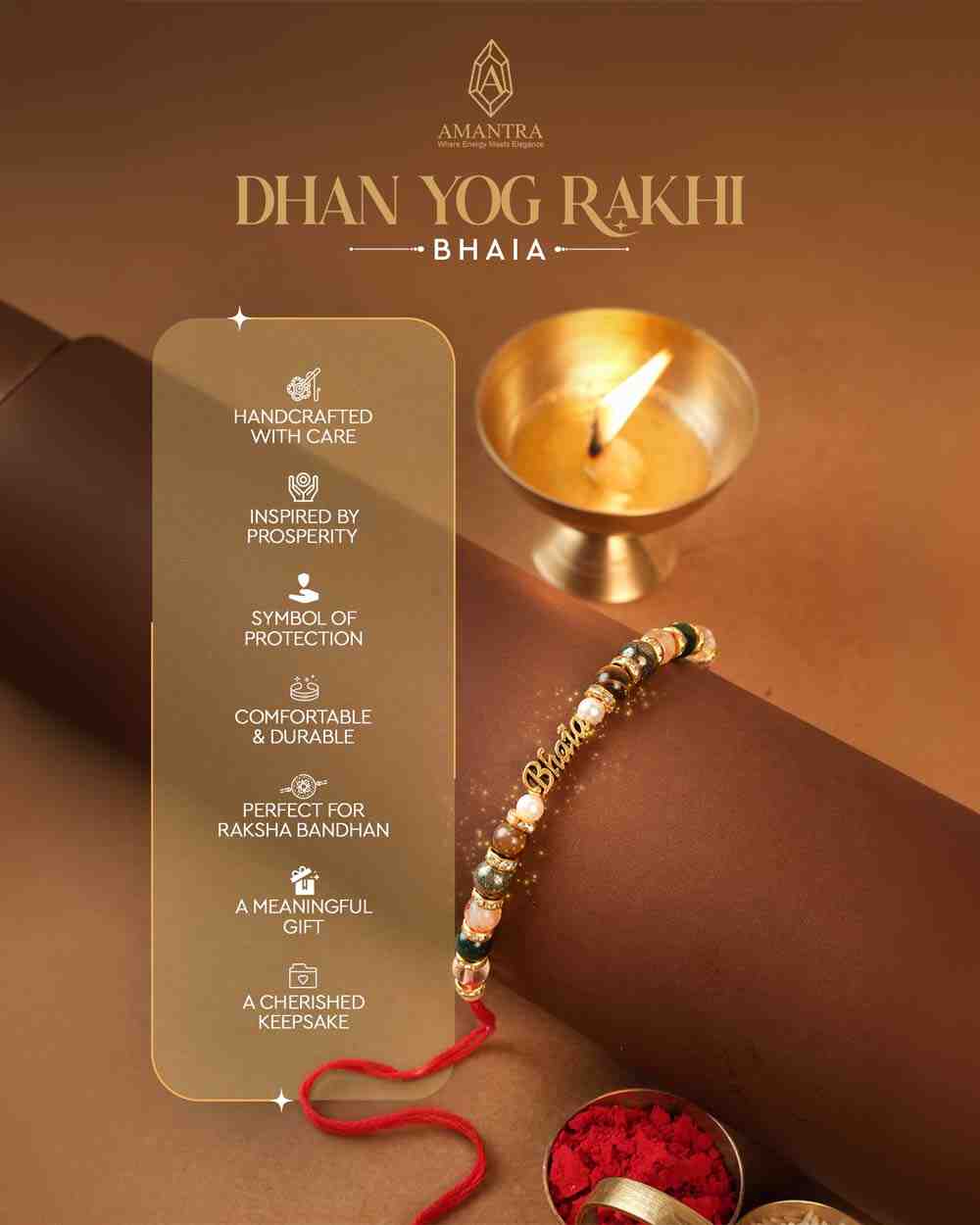 Amantra Dhan Yog Rakhi (Bhaia)