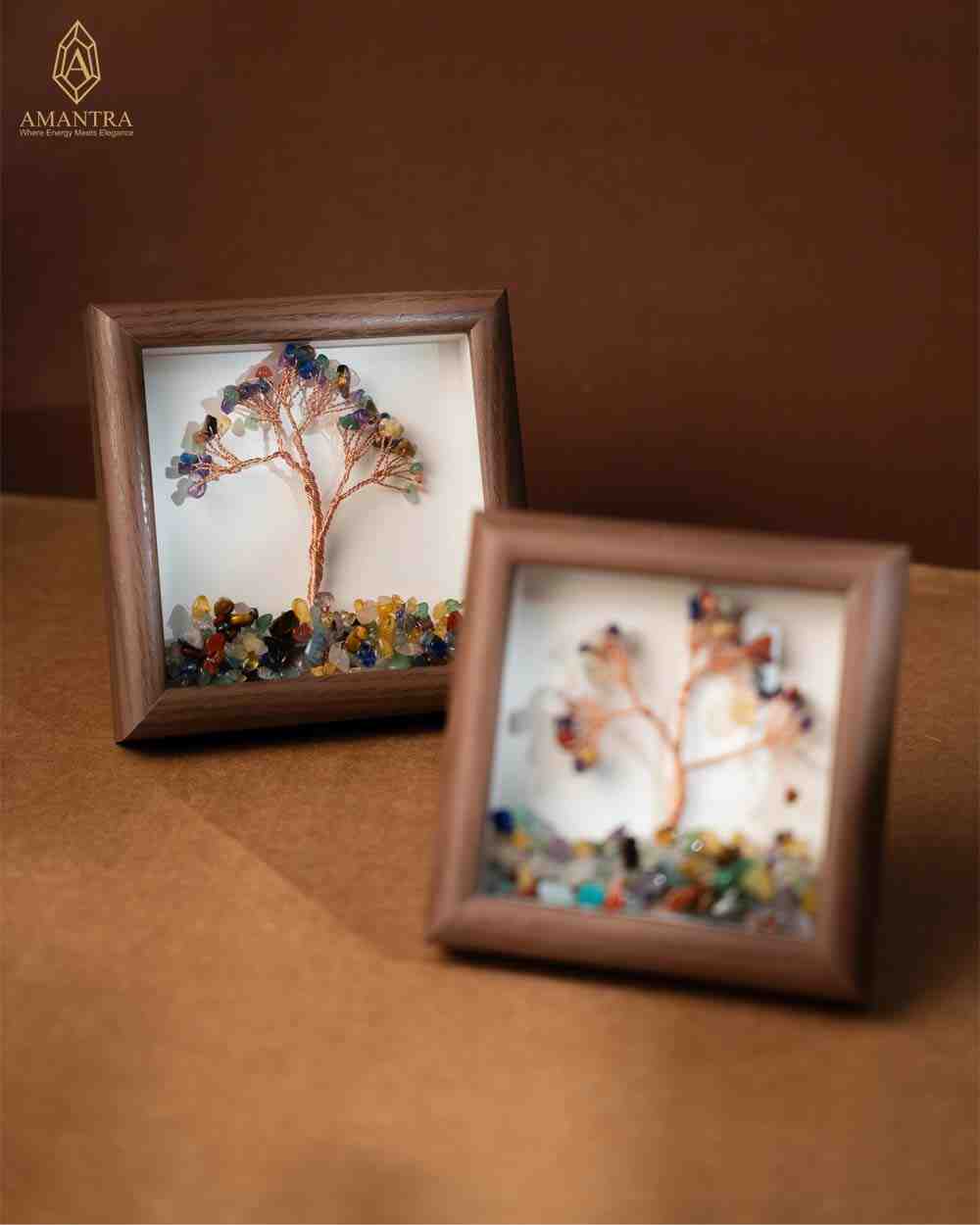 Amantra Multi Fluorite Tree with Frame