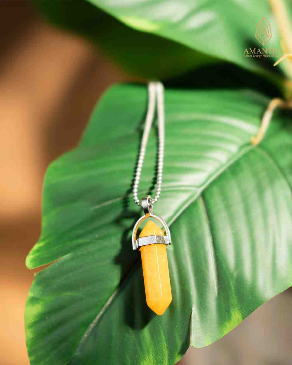Amantra Citrine Yellow Pendant