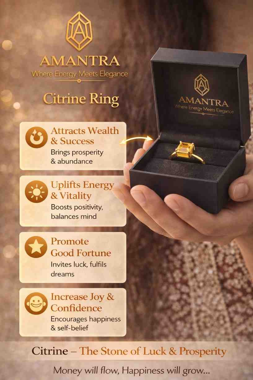 Amantra Citrine Ring