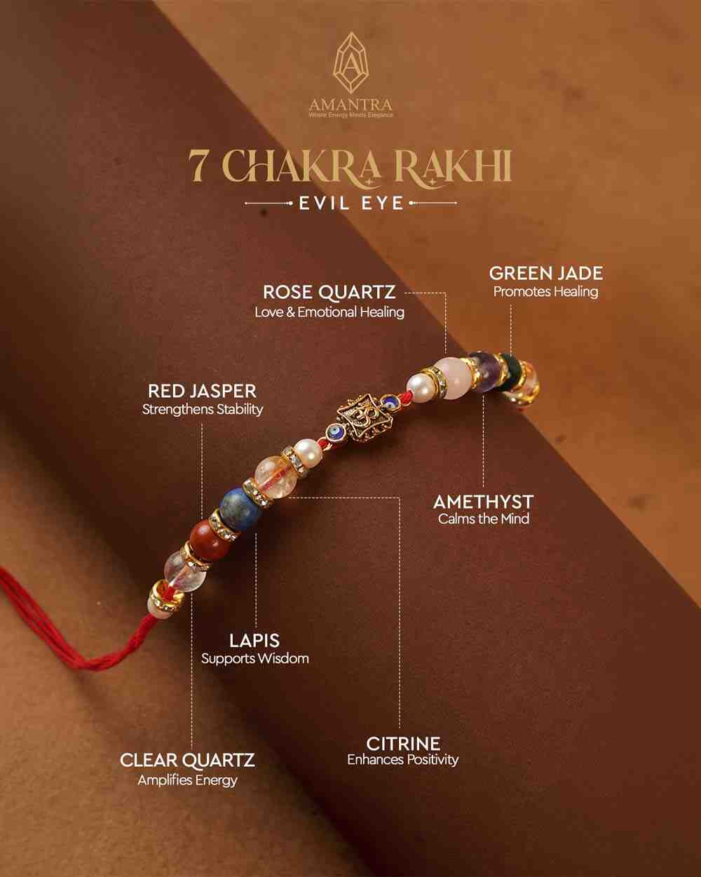 Amantra 7 Chakra Rakhi (Evil Eye)