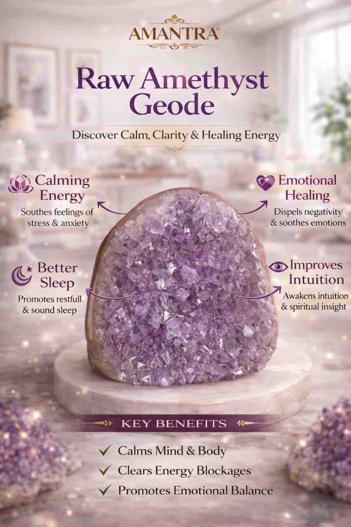 AMANTRA AMETHYST GEODE CRYSTAL