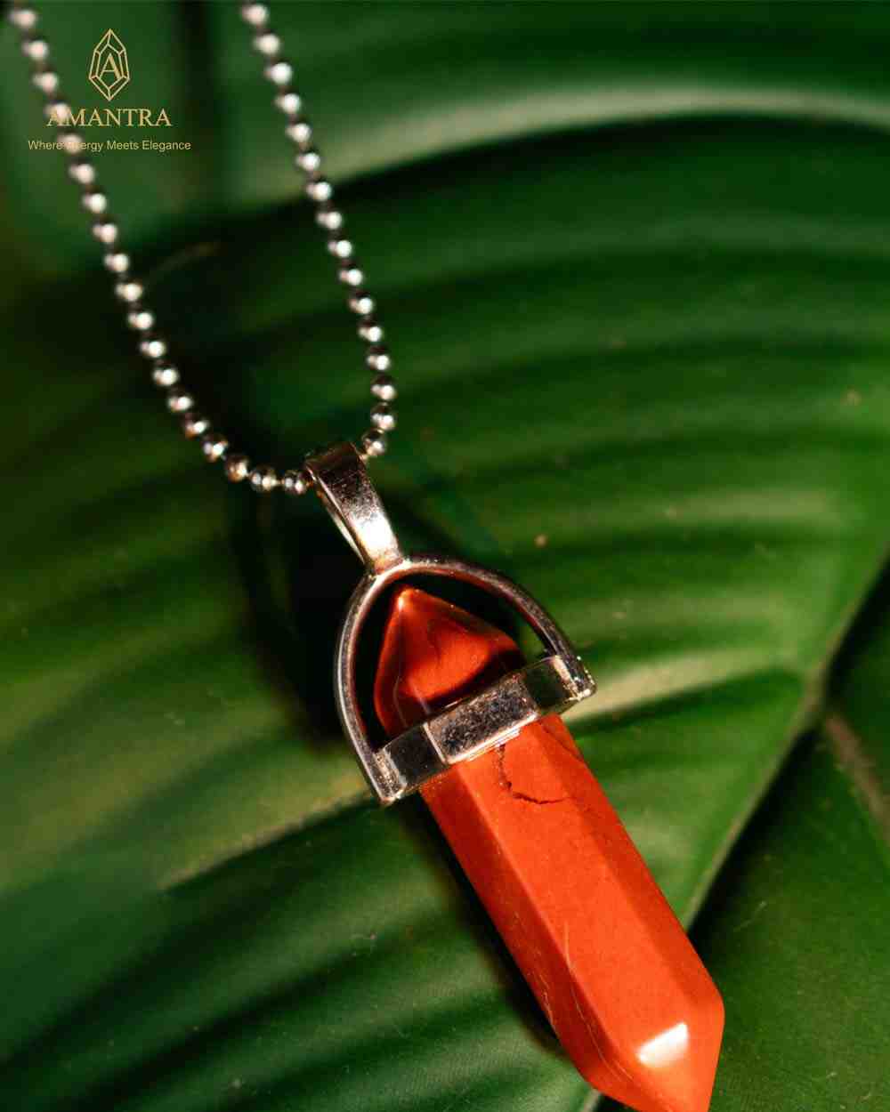 Amantra Red Jasper Pendant