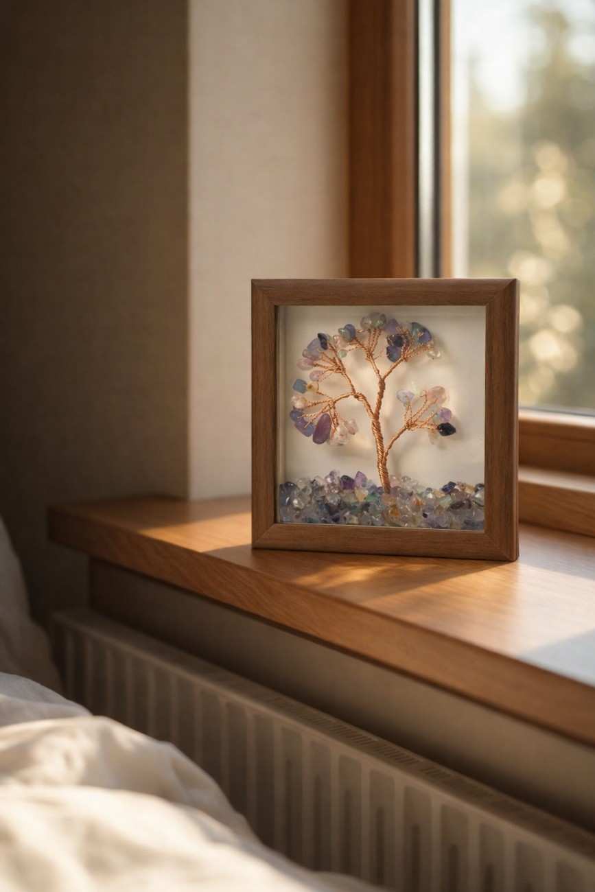 Amantra Multi Fluorite Tree with Frame