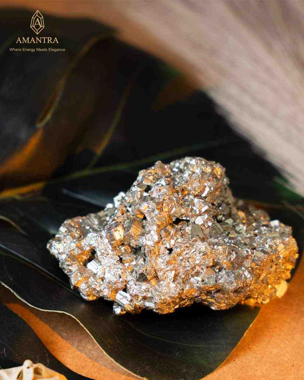 AMANTRA RAW PYRITE STONES CRYSTAL