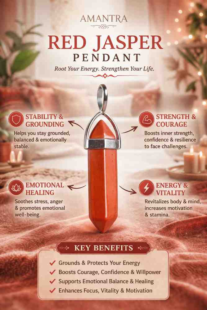 Amantra Red Jasper Pendant