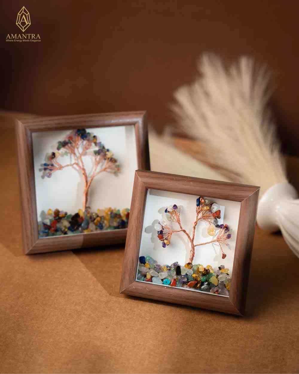 Amantra Multi Fluorite Tree with Frame