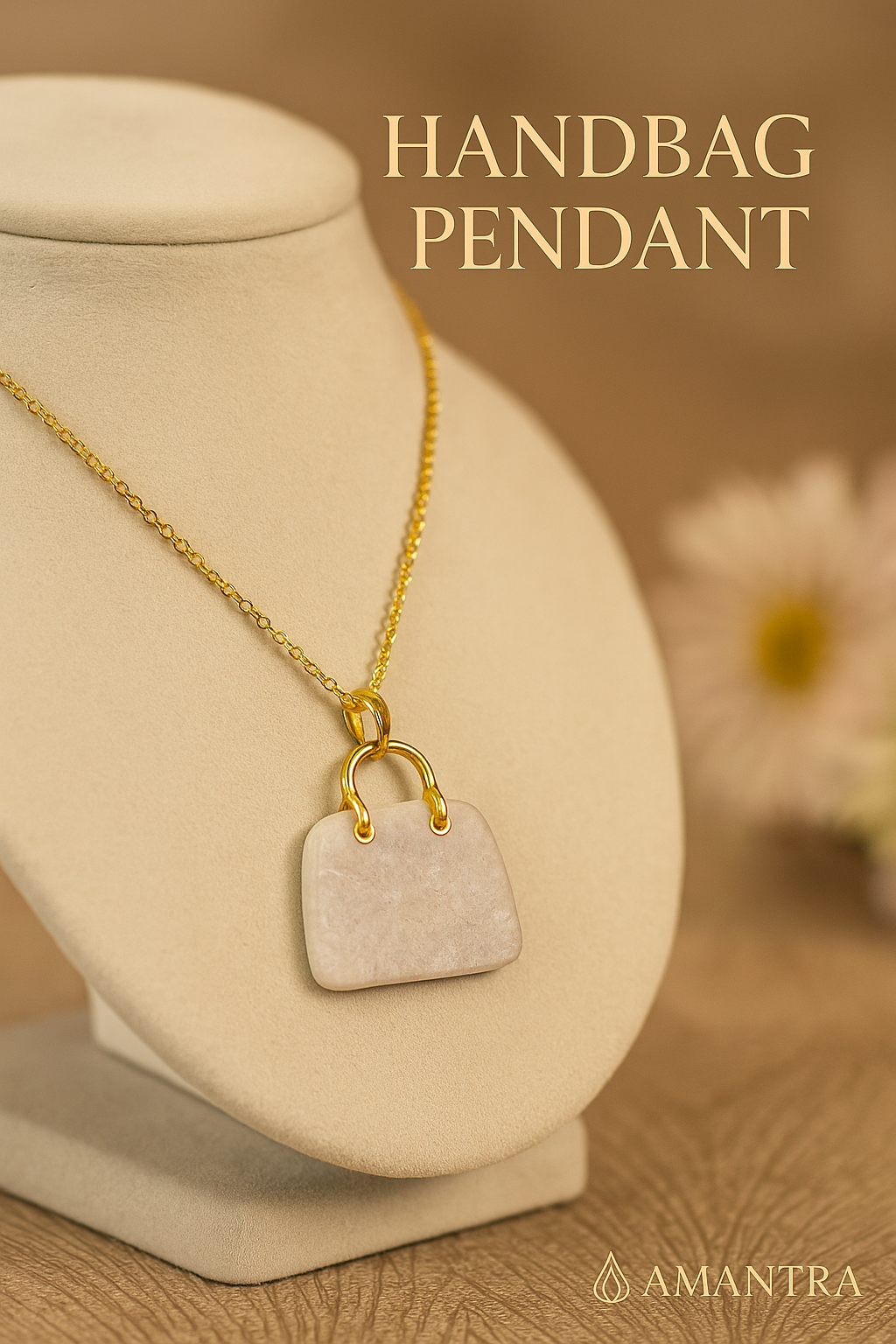 Amantra Crystal Handbag Necklace