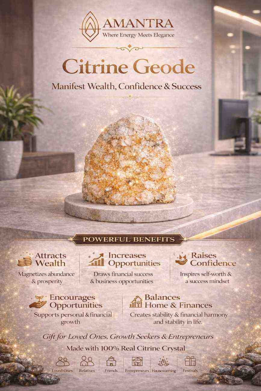 AMANTRA CITRINE GEODE CRYSTAL