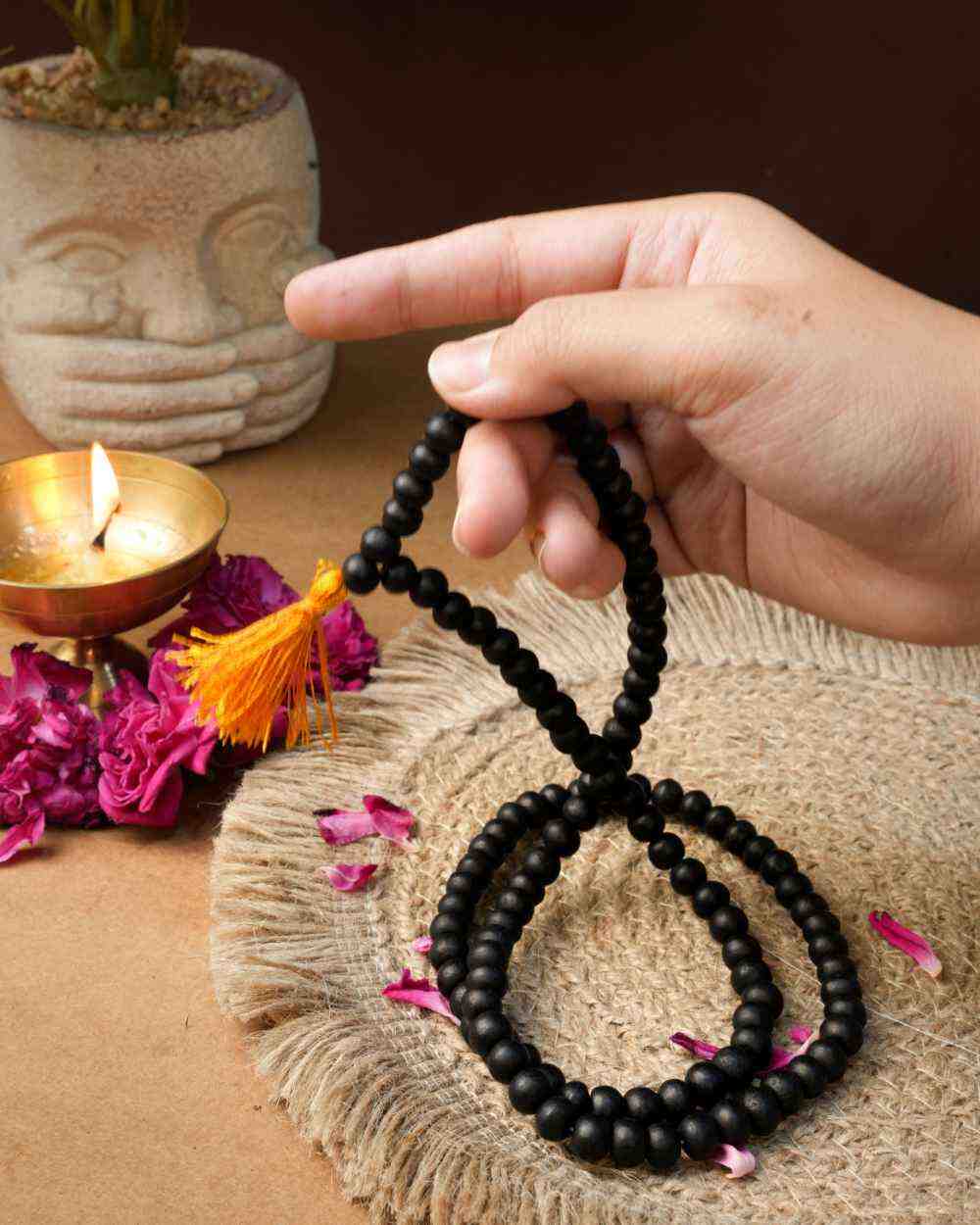 Amantra Karungali Malai (Ebony Wood Mala) – 108 Beads