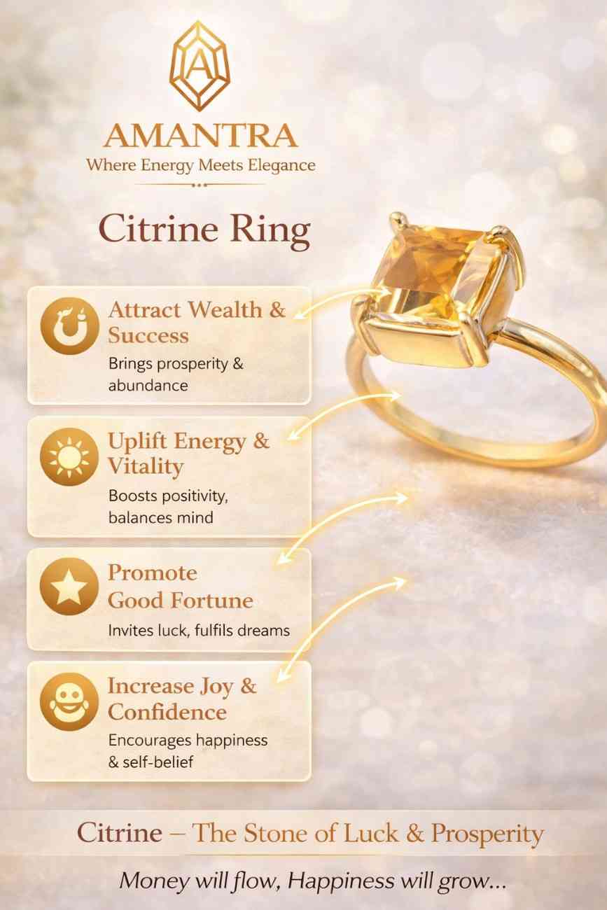 Amantra Citrine Ring