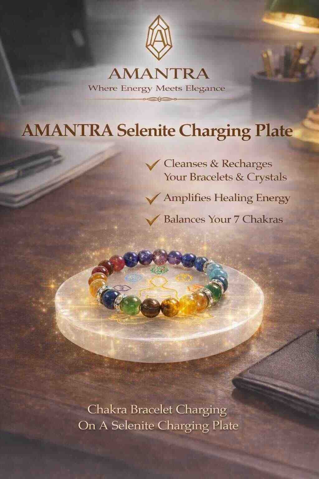 Amantra Selenite Plate