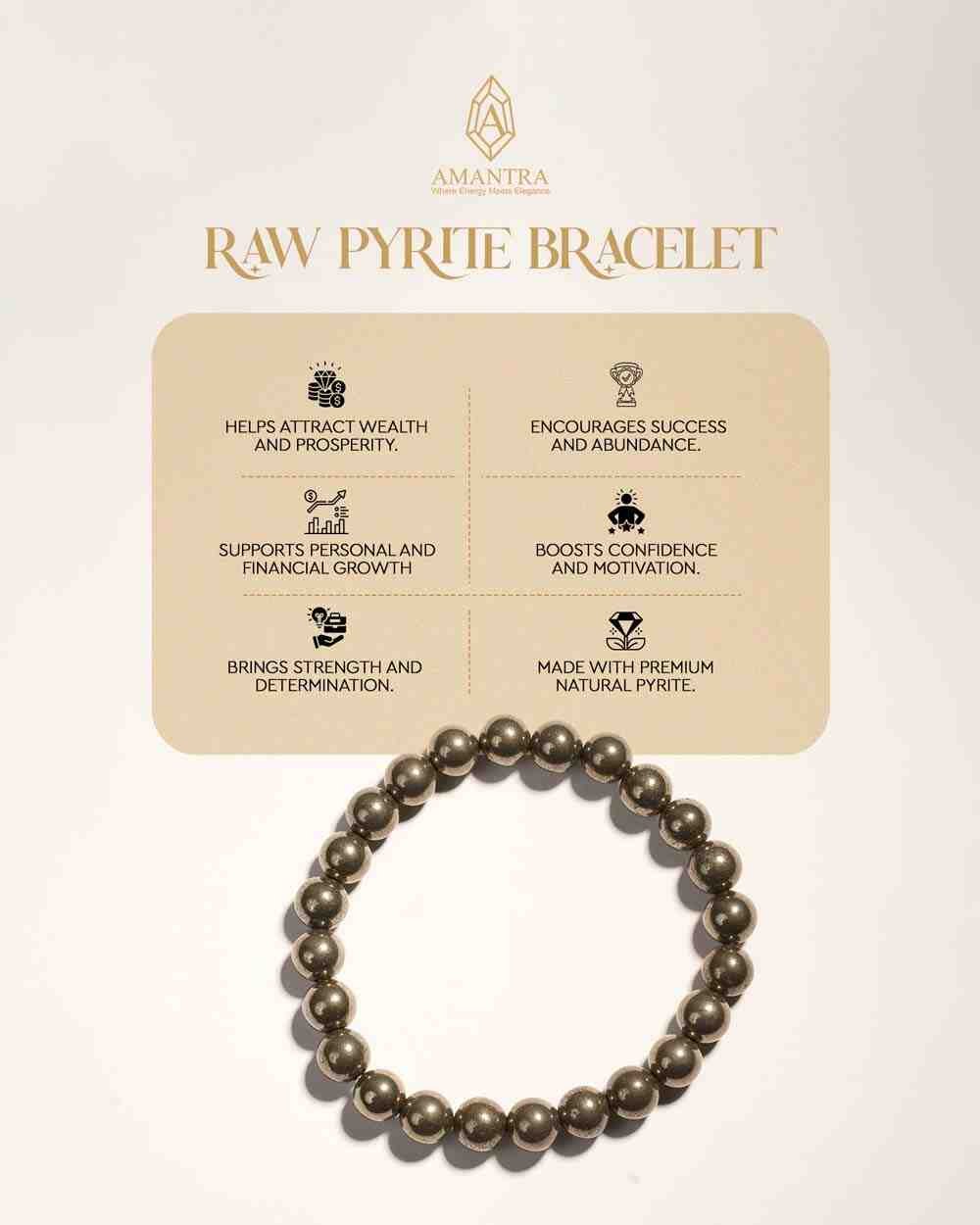 Amantra Raw Pyrite Bracelet