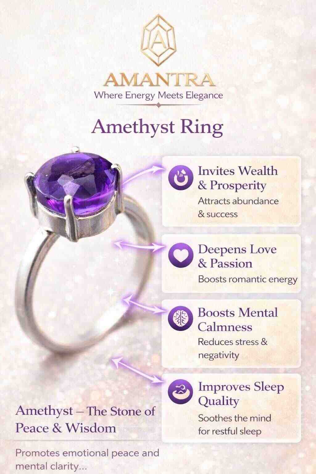 Amantra Amethyst Ring