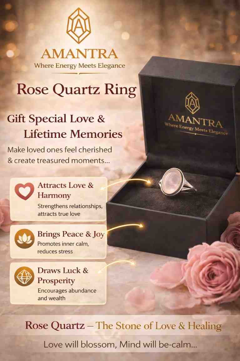 Amantra Rose Quartz ring