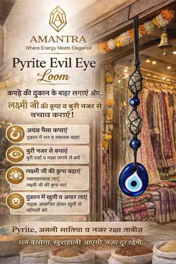 Amantra Pyrite Evil Eye Loom