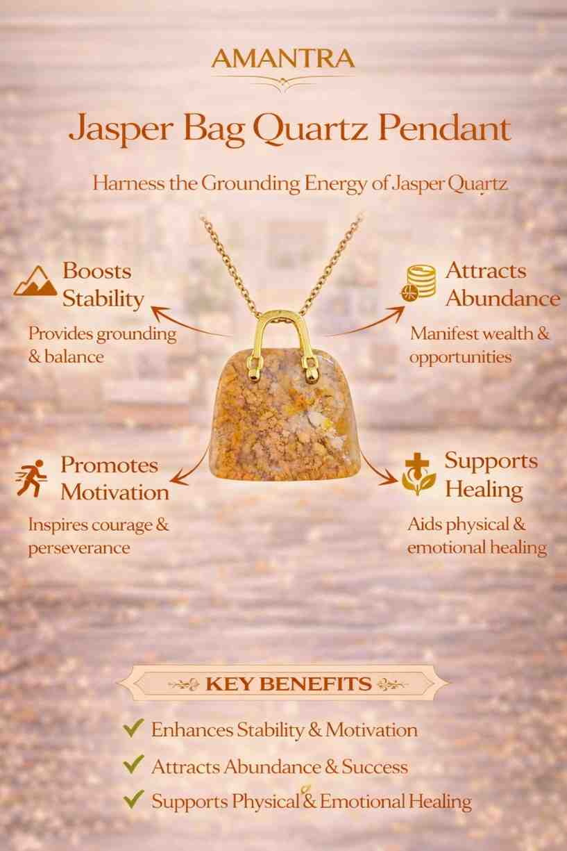 Amantra Jasper Bag Quartz Pendant