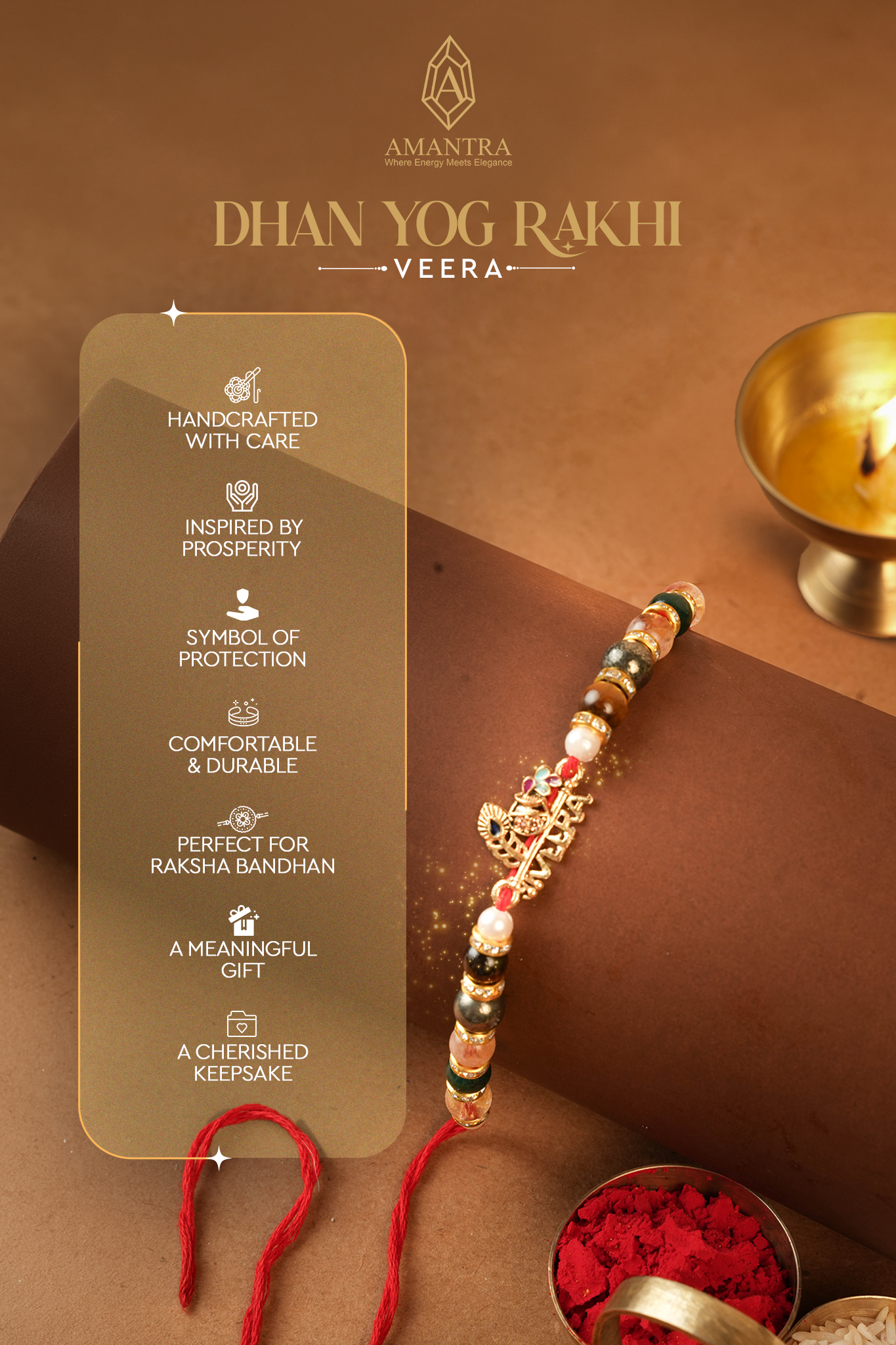 Amantra Dhan Yog Rakhi (Veera)