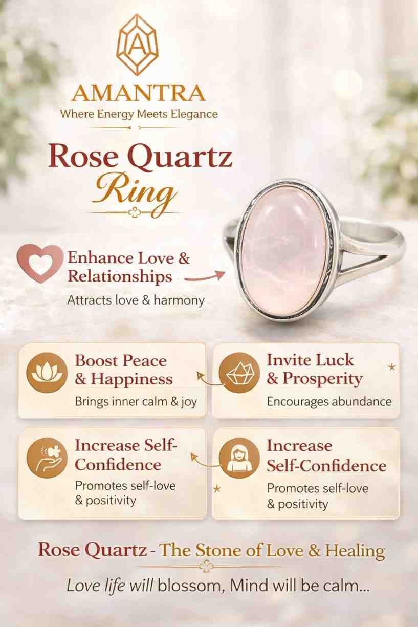 Amantra Rose Quartz ring