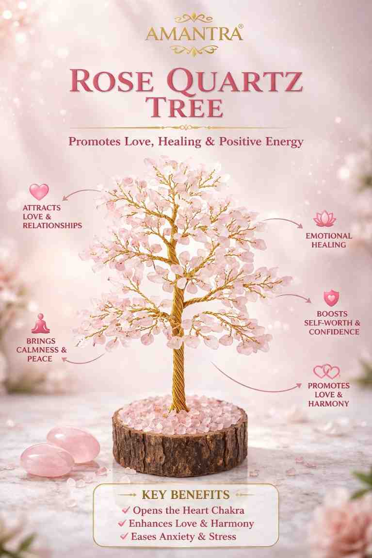Amantra Rose Quartz Tree